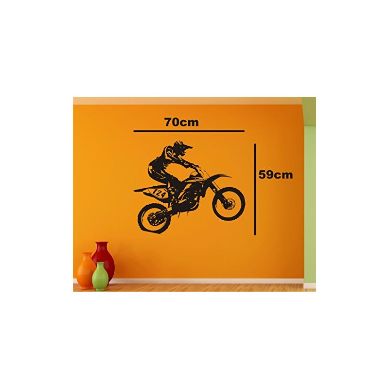 Heaven Decors Dirt Bike Rider Wall Sticker (Vinyl, 70 x
