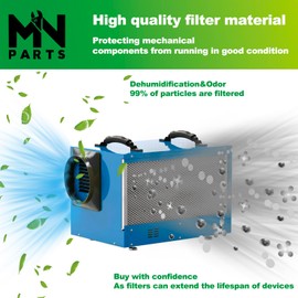 MNPARTS MERV 8 Filter Dehumidifier Filter Replacement for Dehumidifier Sentinel HD55 Sentinel HDi65 17.2'' x 8.8'' 4 Pack