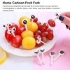 Plastic Fruit Fork, Reusable, 50 Pieces Food Fruit Fork Picks,