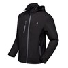 Little Donkey Andy Men’s Softshell Jacket with Removable Hood, Fleece