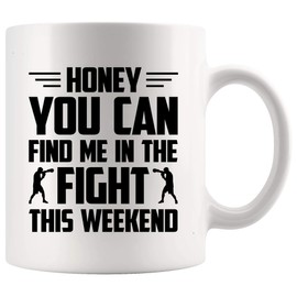 Boxing Mug Boxer Cup - Find me in the fight - Boxer Boxing Coach Wife Lover 11Oz Mugs Cups