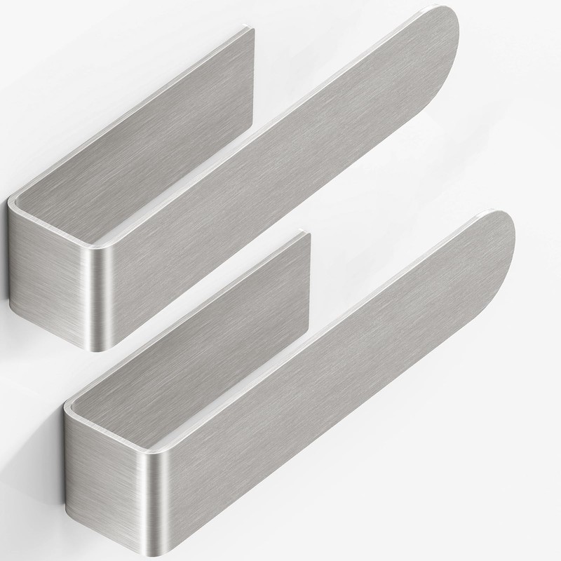 Adhesive Hand Towel Holder, 8 Inch Towel Holder for Bathroom