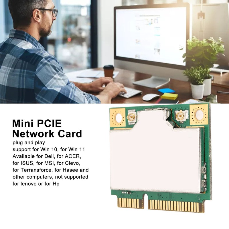 Mini PCIE Network Card 1675XHMW 2400Mbps BT5.2 802.11AX WiFi 6E