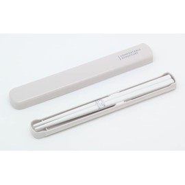 OSK HS-16 Comfortable Pull Lid Chopsticks Case Set (7.7 inches) Gray