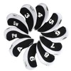 Andux Number Print Golf Club Iron Cover Headcover with Clear
