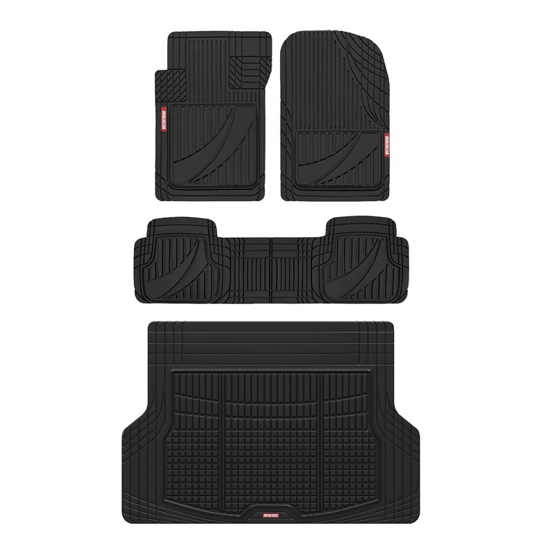 Motor Trend FlexTough - Juego Completo de Alfombrillas de Goma