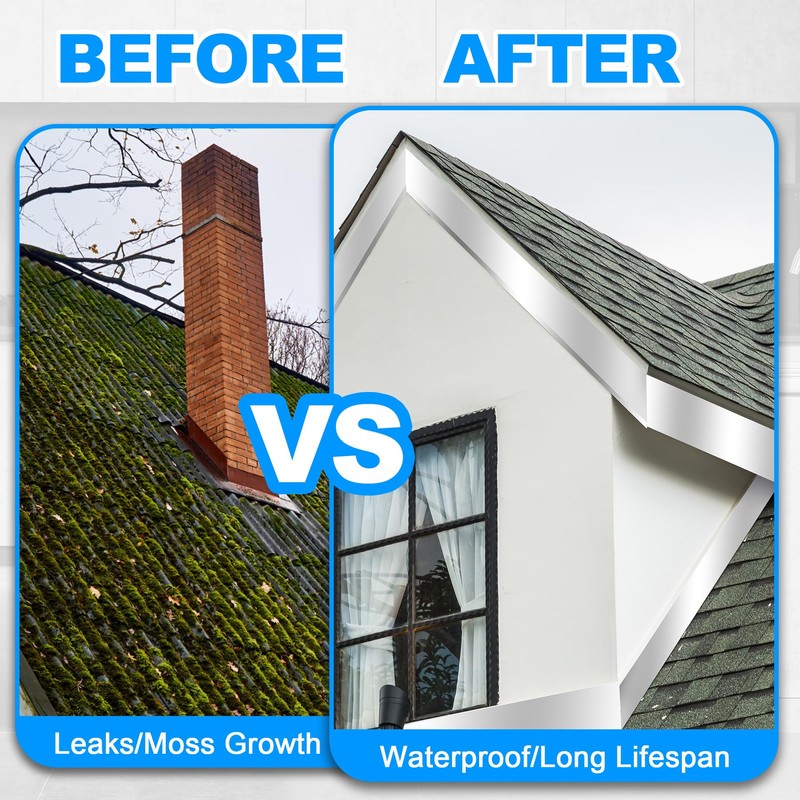 Tottist Aluminum Roof Flashing Roll - Sealing Windows, Doors, Siding
