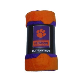 VF Clemson Tigers Fleece Throw Blanket 45" x 60" Team Colors (Purple)