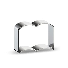 WJSYSHOP Book Shaped Cookie Cutter - A
