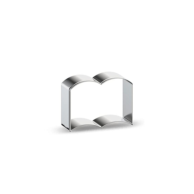 WJSYSHOP Book Shaped Cookie Cutter - A
