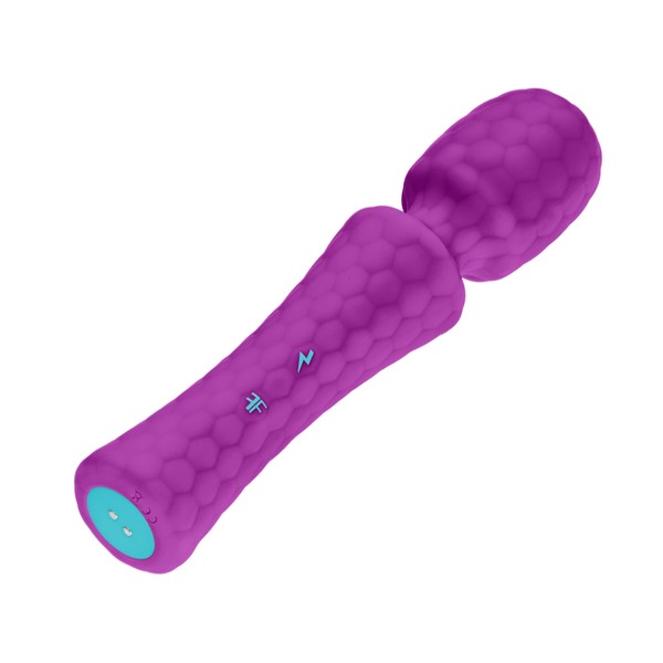 Femme Funn Ultra Wand Massager - Premium 10 Speeds & Cordless Handheld - Waterproof USB Rechargeable Massagers (Purple)