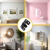 4PCS Black French Cleat Hanger, Interlocking Picture Hanging Tool Kit,