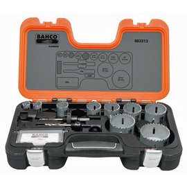 Bahco 863307 Carbide Tipped 7 Piece Hole Saw Set