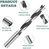 KEWAYO 8 Pcs Brad Point Drill Bits, 3-10mm Spur Point