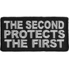The Second Protects The First Patch - 3x1.5 inch. Embroidered