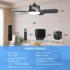 aupuslite 20" Socket Fan Light with Remote, 30W Socket Ceiling