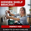 Set of 2 Floating Shelf Brackets 11 inch Multiple Mounting