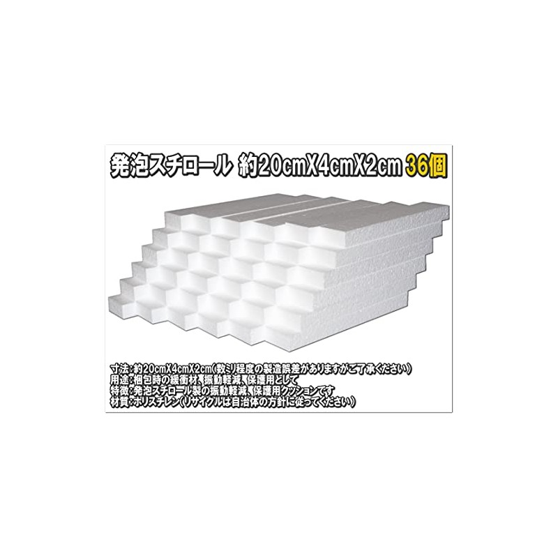 Cut Styrofoam (For cushioning and vibration reduction): Approx. 7.9 x