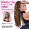RONTAYA Ponytail Extension, 30 Inch Highlights Claw Clip Ponytail Extensions
