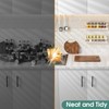 LUCYCAZ 2 Pack Wall Mounted Spice Rack for Spice Jars