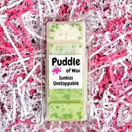 Puddle of Wax - Sunkiss Soy Wax Melt Snap Bar - 50g - Laundry Scent - Vegan Friendly - Made in the UK