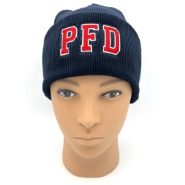 Otto Philadelphia Fire Dept PFD Beanie Firefighter Knit w/Cuff Cap Hat Embroidery