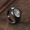 King Will Stainless Steel Ring for Men, Men Signet Ring