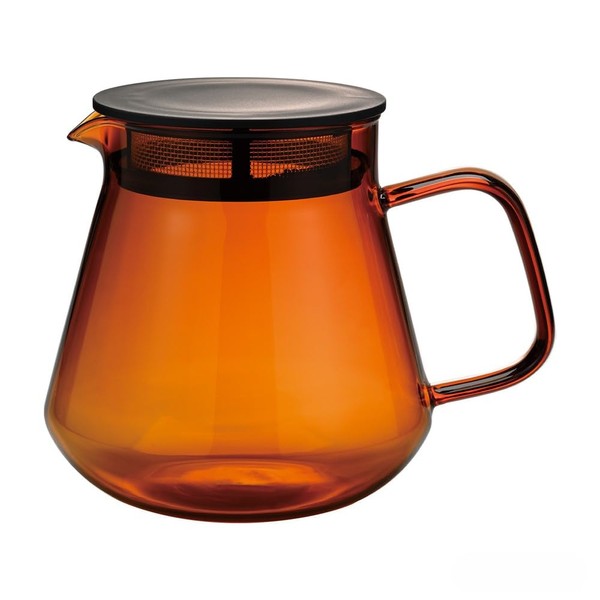 Hario Color Glass Coffee and Tea Server, 600ml Amber