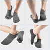 VWELL No Show Toe Socks for Men Women COOLMAX Five