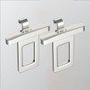 [Fumezu] Car Accessories, Compatible with Harriers, Silver, 2 Pieces/Set, Car