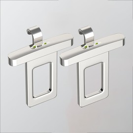 [Fumezu] Car Accessories, Compatible with Harriers, Silver, 2 Pieces/Set, Car Accessories, Hidden, Dual Use