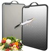 Stainless Steel Cutting Board Non Toxic, Double Sided Chopping Board,
