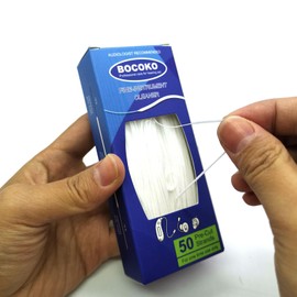 BOCOKO 50 Count Hearing Aid Cleaner Ready-to-Use Stands Effective Thread-Fine Instrument Cleaning Kits for Hearing Devices (50)