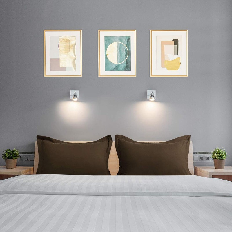 PiccoCasa Pillow Shams Double Brushed Microfiber, 2 Packs Pillowcases with