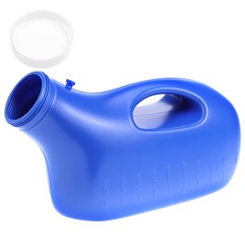 QWORK Urinal Bottles for Men, Male Portable Urine Bottles, 2000Ml Urinal Collector with Lid