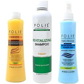 Kit Revitalizante: Shampoo, Mascarilla Y Dos Fases Folie Profesional