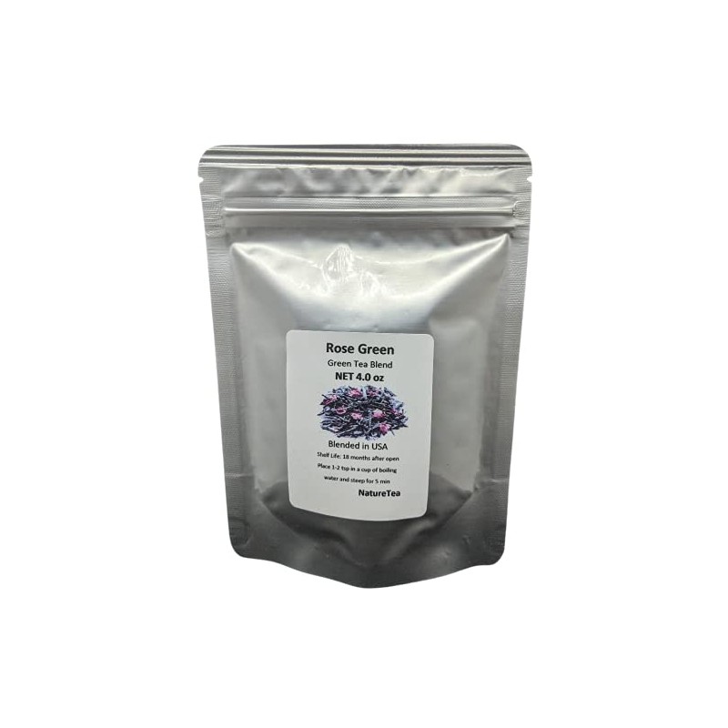 Rose Green Tea - Premium Green Tea Loose Leaf with