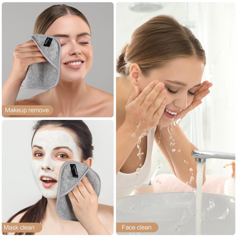 VIVOTE Microfibre Make-Up Cloth, 15 x 15 cm, Make-Up Pads,