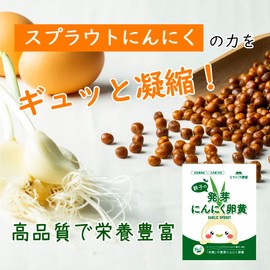 鉄子の発芽にんにく卵黄 40粒入 10日分 お試し 完全無添加 佐賀県産 スプラウトにんにく 有精卵 ミヤハラ農園