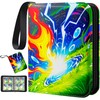 Trading Card Binder,4 Pocket Card Collection Binder with 50 Removable