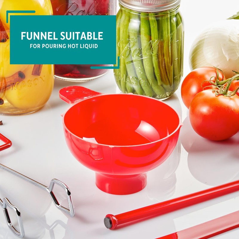 MIRRO 6pc Canning Tool Set, Red