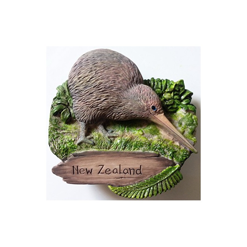 Kiwi NEW ZEALAND Resin 3D fridge Refrigerator Thai Magnet Hand
