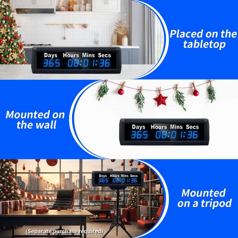 YZ Digital 999 Days Countdown Timer, Count Up/Count Down Clock
