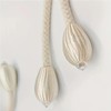 Ousuwo 4Pcs Cotton Rope Curtain Tiebacks, Adjustable Handwoven Curtain Holder