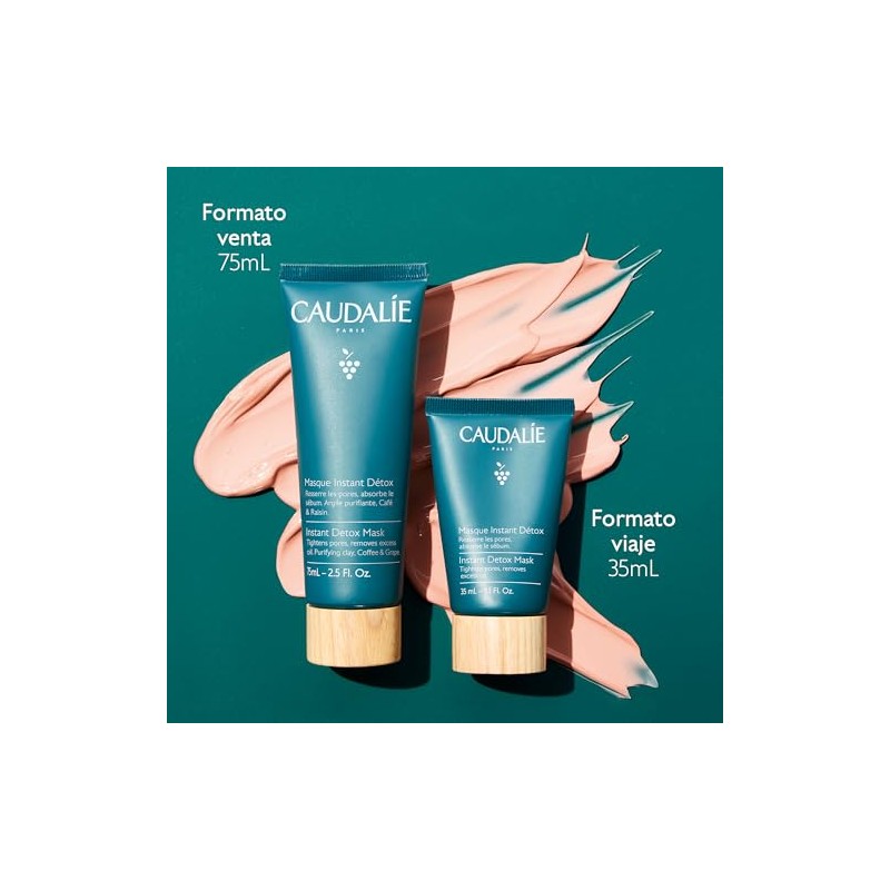 Caudalie Mascarilla Instant Detox, Mascarilla de Arcilla - 75 mL