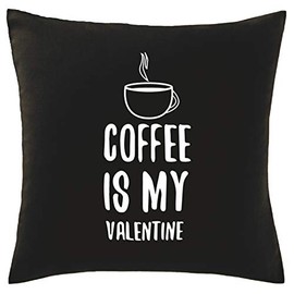 Hippowarehouse Coffee is my valentine Printed bedroom accessory cushion cover case 41x41cm