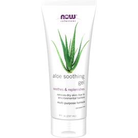 NOW Solutions, Aloe Soothing Gel, Soothing and Replenishing After Sun, Multi-Purpose Formula, 8-Ounce