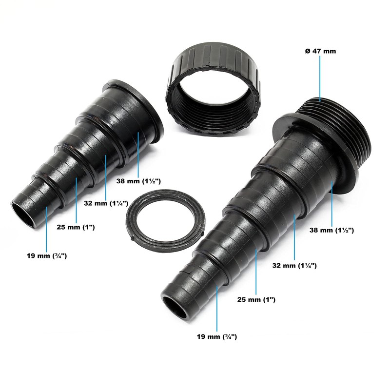 SunSun Hose Connector 19/25/32/38 mm Hose Step Nozzle for Connecting