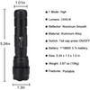 ULTRAFIRE WF-502B Mini LED Flashlight 1000 Lumens Single Mode Tactical