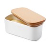 Sweese Small Butter Dish with Lid for Countertop, Airtight Butter